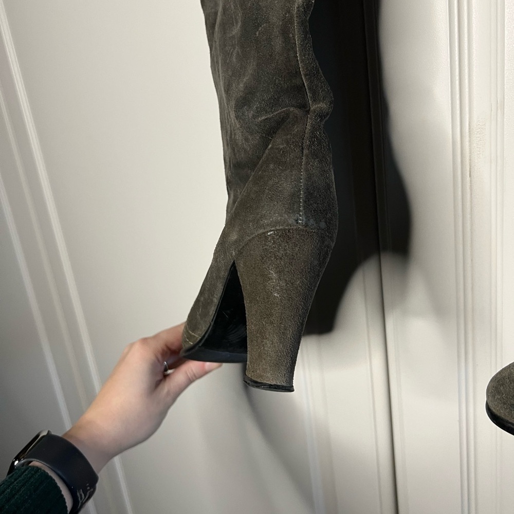Vintage Y2K Golo Suede Knee High Boots Brown Size 7.5 - Picture 5 of 12